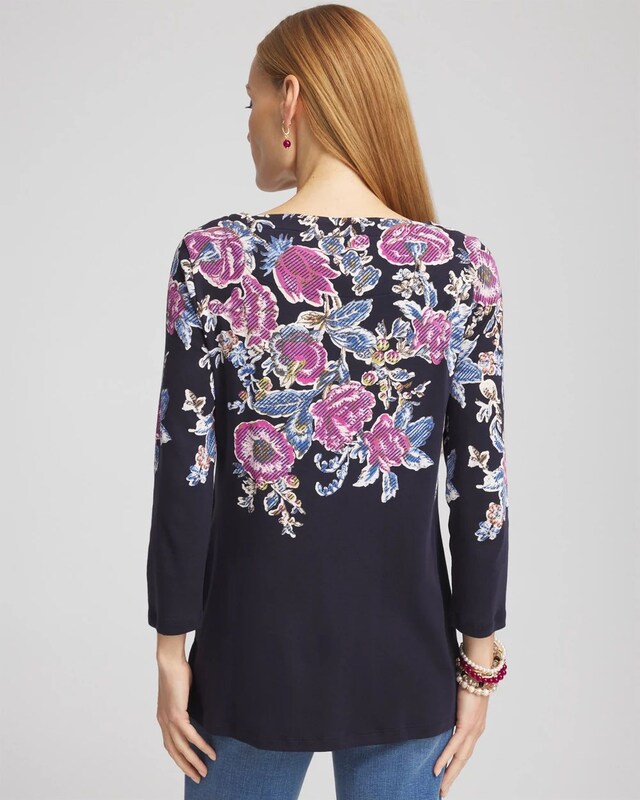 Floral Square Neck Tunic - image 3